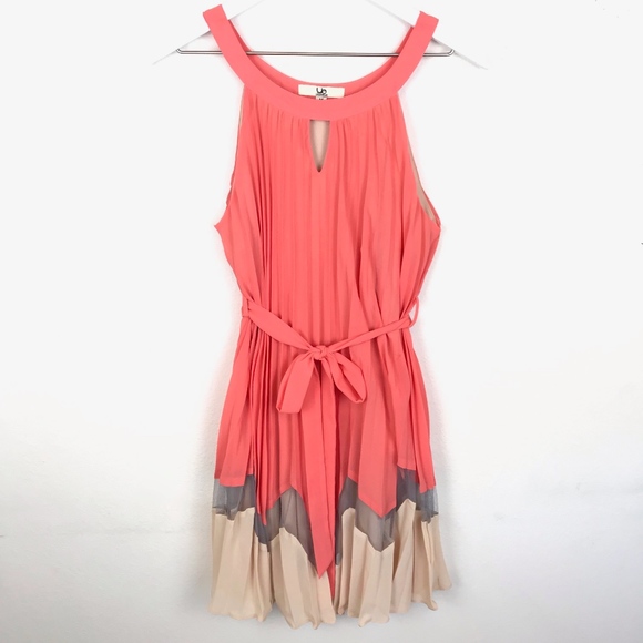 Ya Los Angeles Dresses & Skirts - Ya Los Angeles |  Coral Silk Blend Halter Dress